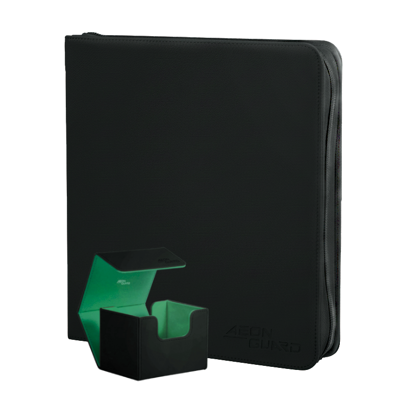 Deck boxes, side-loading binders and magnetic card cases